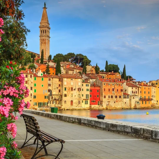 Colorful old towns trending for photography travel