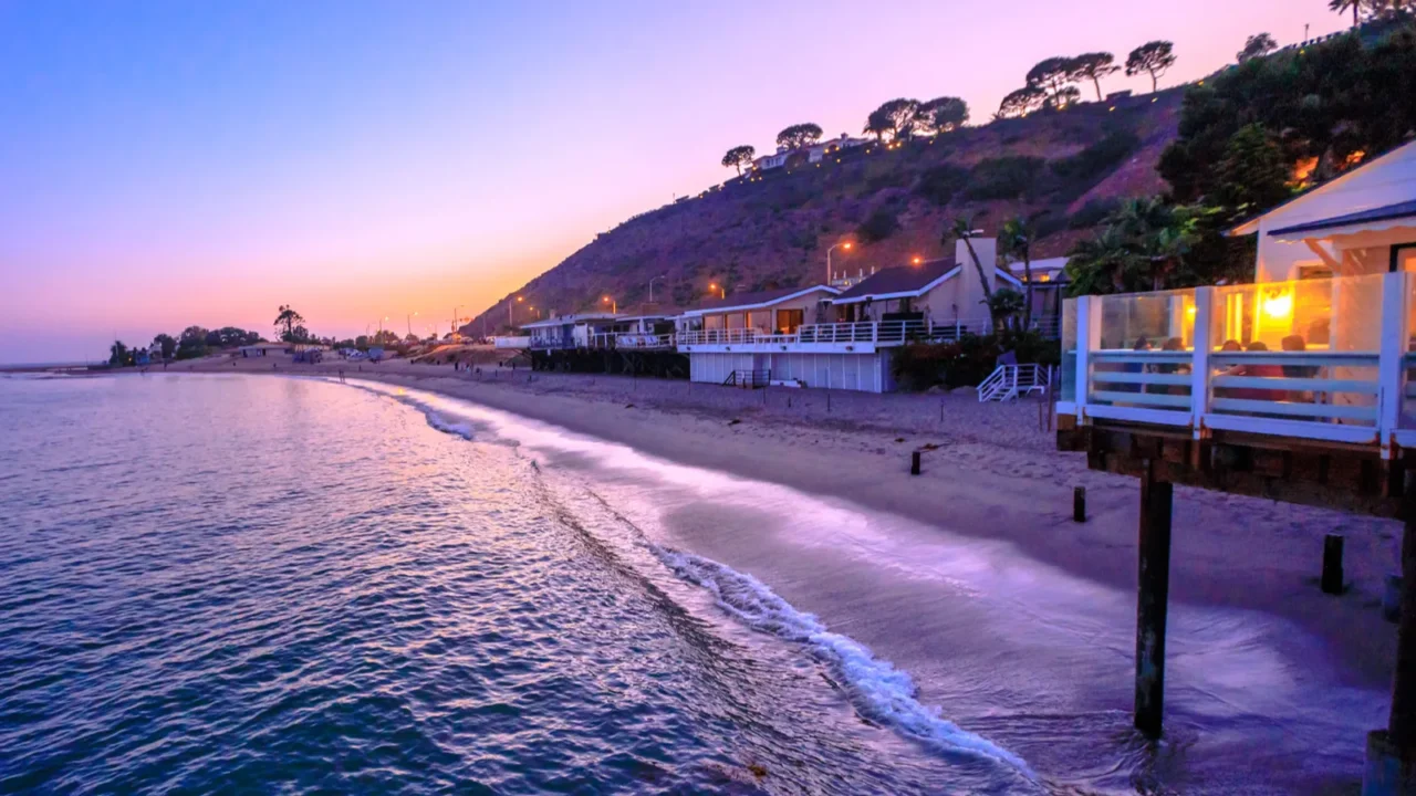 surfrider beach malibu night