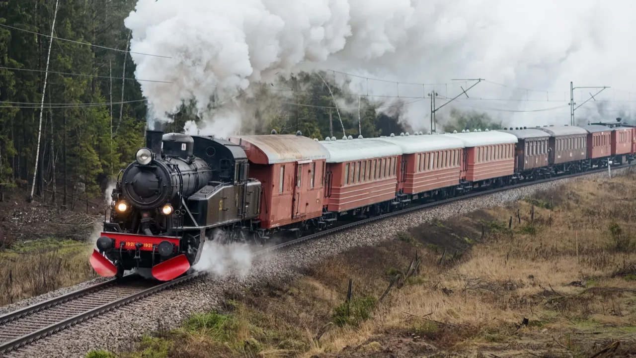 the steamtrain s1 going in full steam