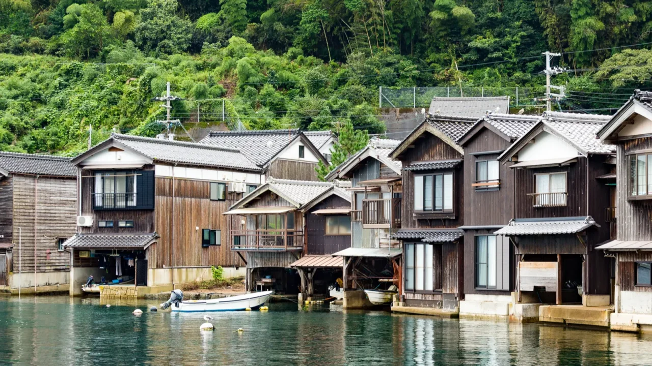 traditional old village in kyoto
