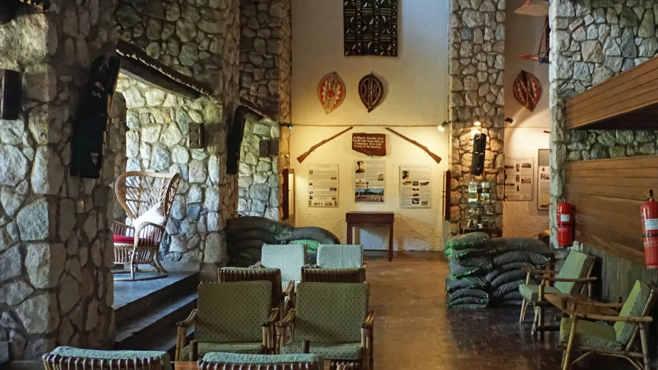 voi kenya circa june 2018  comfortable safari lodges