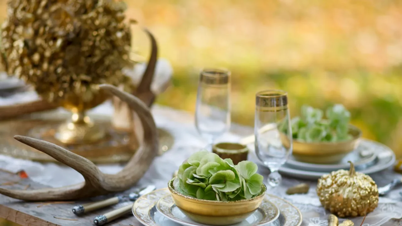 wedding table with treats