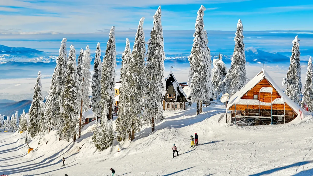 wooden chalets and spectacular ski slopes in the carpathianspoiana brasov
