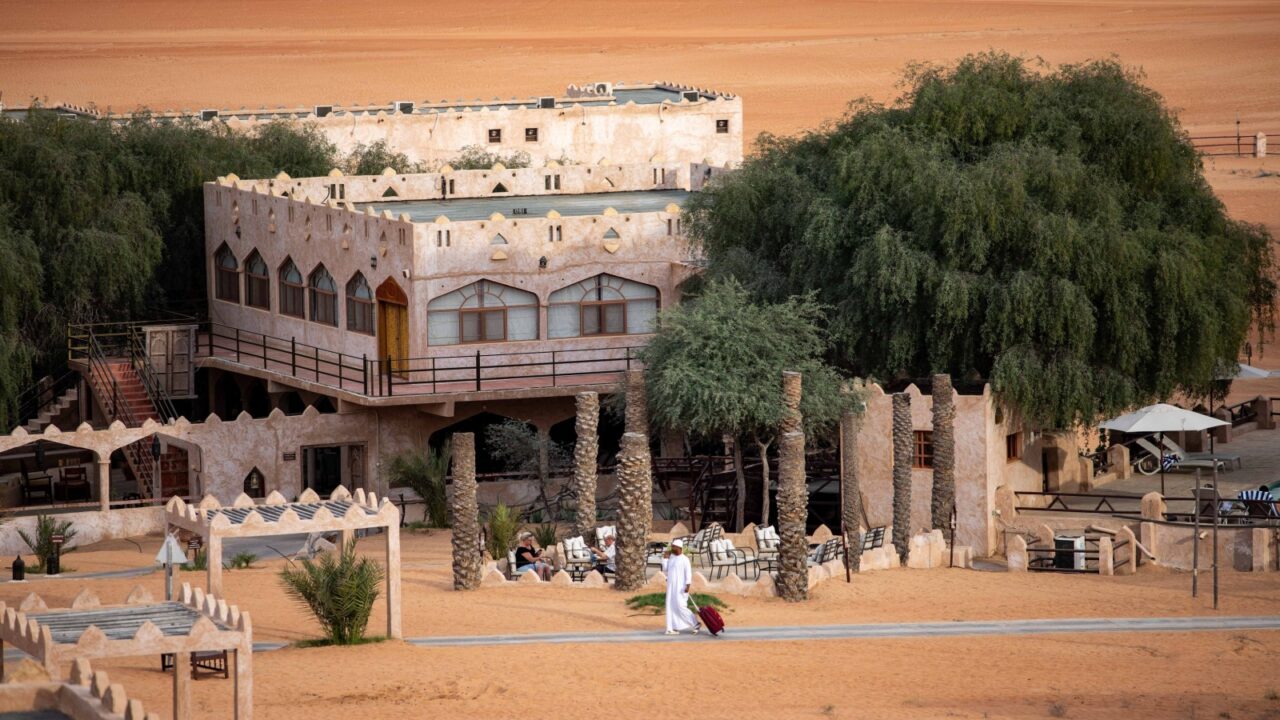 Thousands Nights Desert Resort Wahiba Sands. Oman. February 8, 2024.
