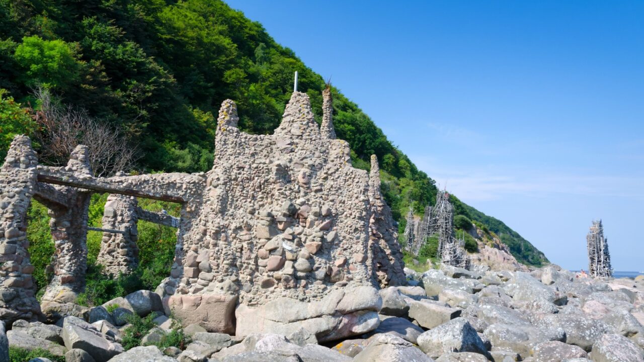 Arx castle on Swedish coast