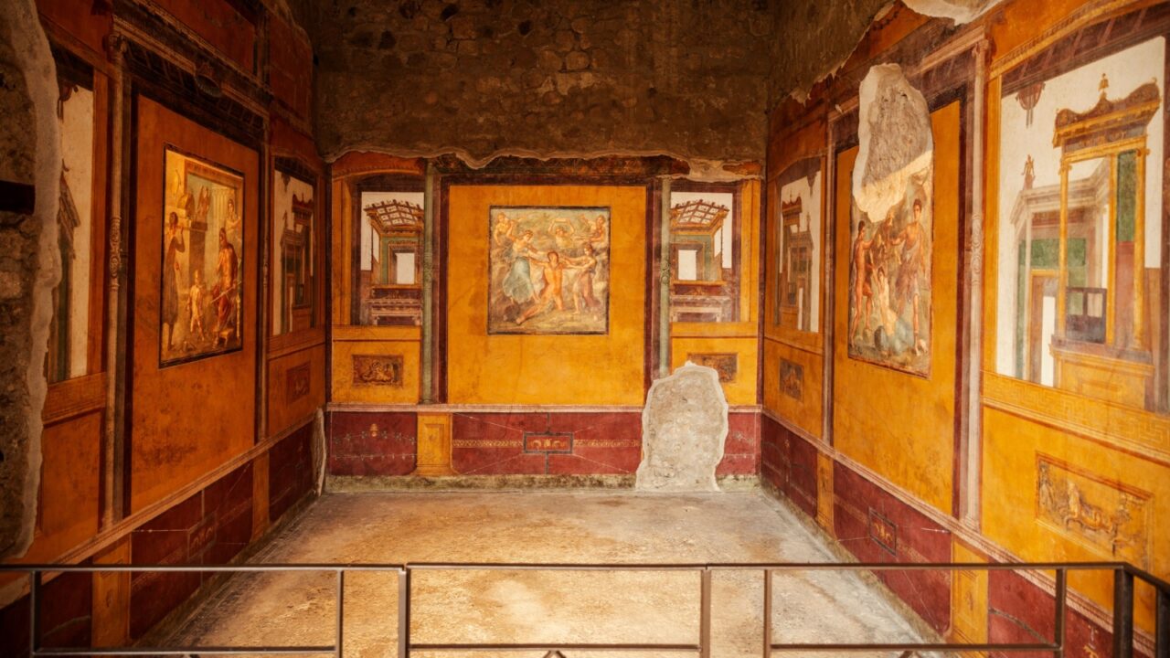 Pompeii archaeological park near Naples city, Italy