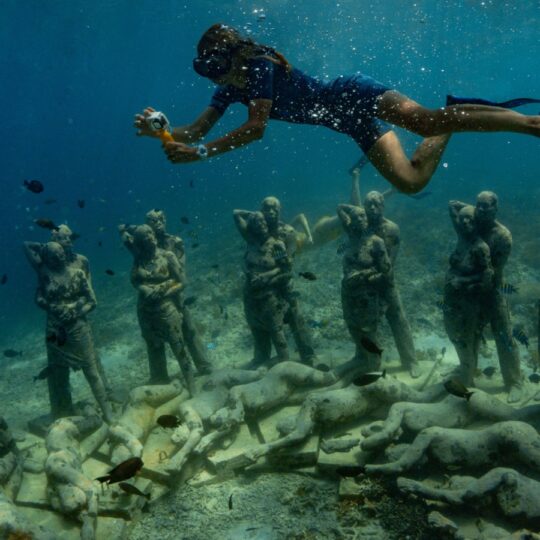 Underwater sculpture parks that are bringing coral reefs back to life
