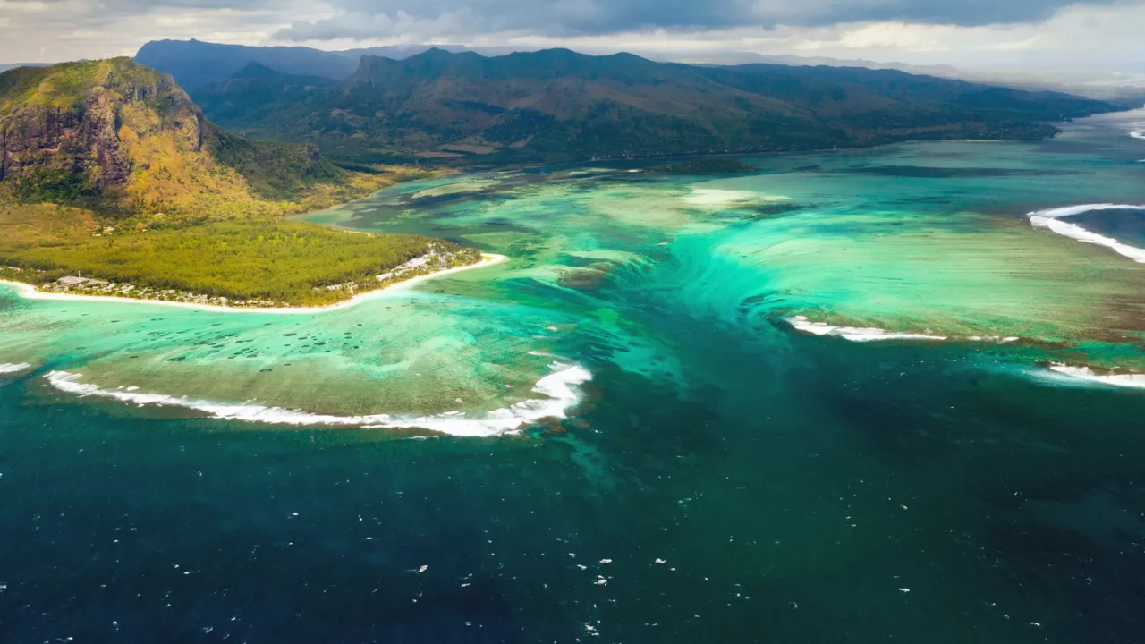 a birdseye view of le morne brabant a unesco world