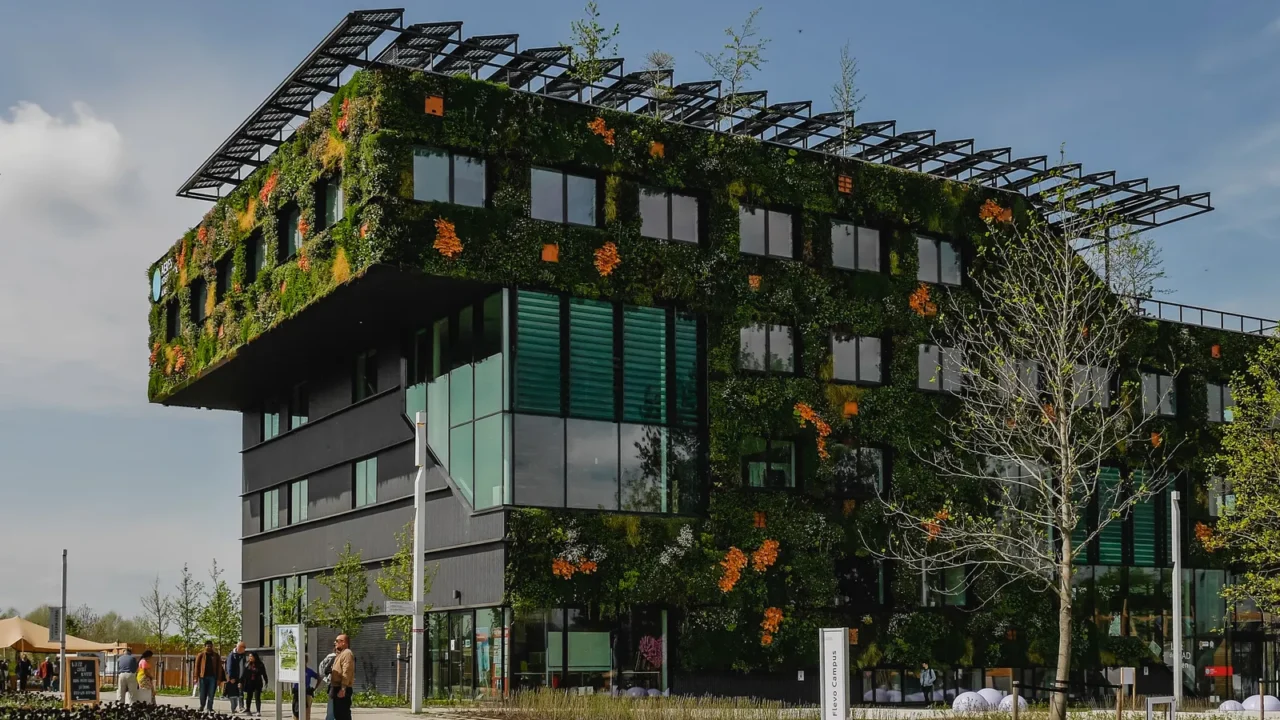 aeres green high school at the floriade expo in almere