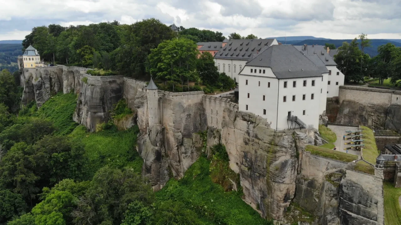 aerial view of knigstein fortress the