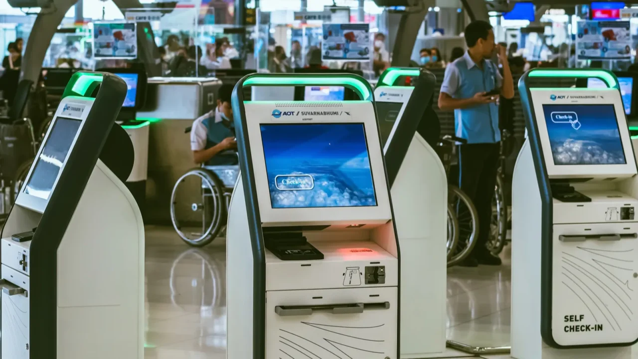bangkokthailand february 202023 automated self checkin or self service
