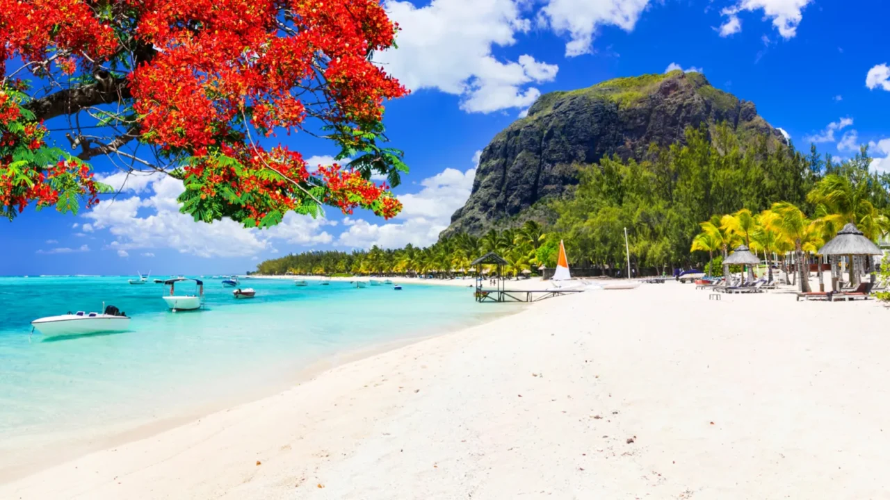 beautiful beaches of sunny mauritius island tropical vacations