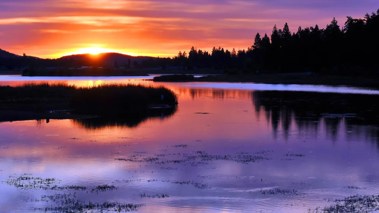 big bear lake sunrise