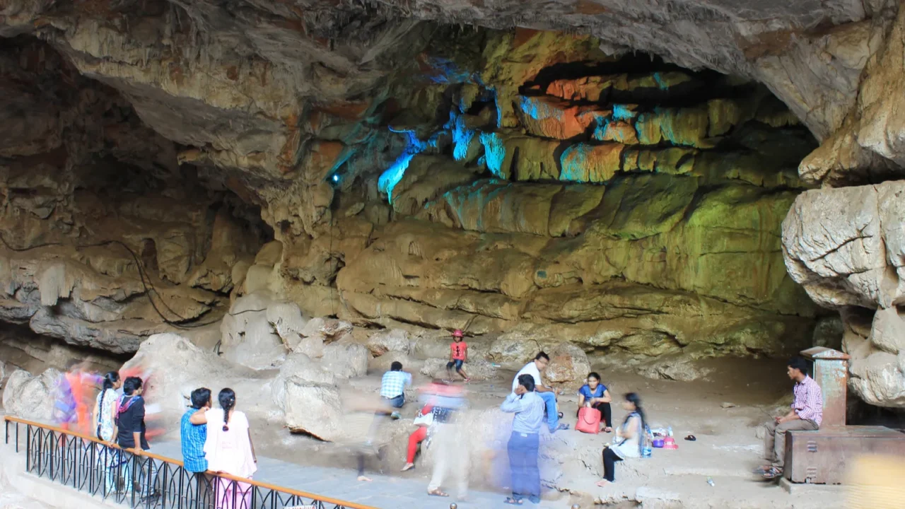 borra caves at araku valley in andhra pradesh india on