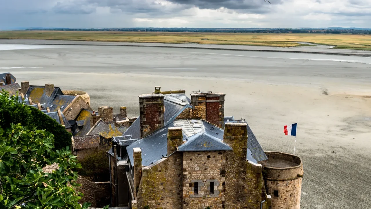 cathedral at mont saint michel english channel way of st
