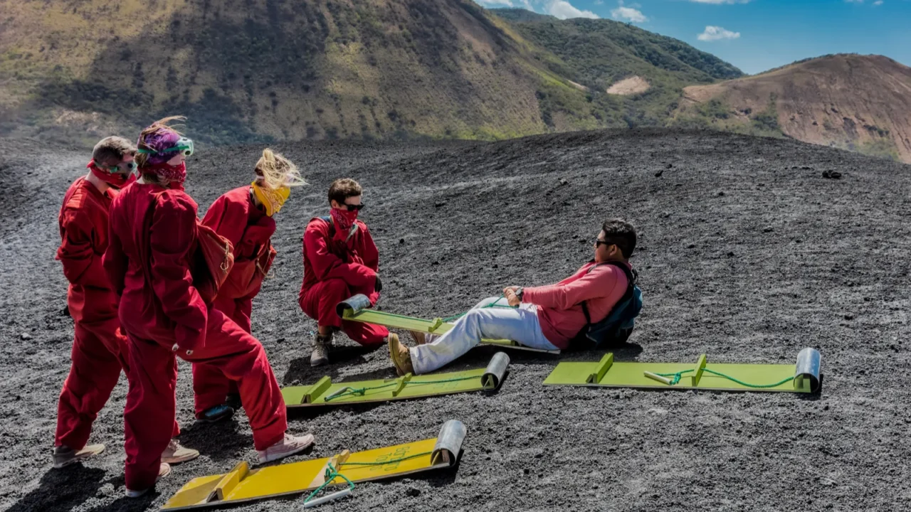 cerro negro volcano surf boarding nicaragua
