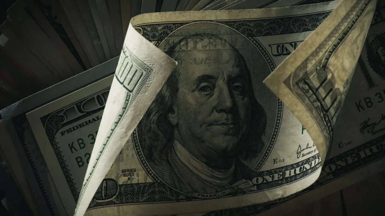 dollar banknotes background