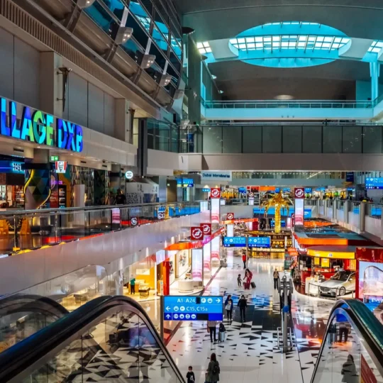 How modern airports are redesigning spaces to drive passengers into stores