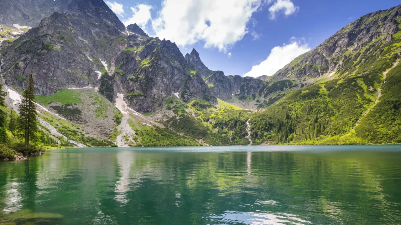 eye of the sea lake in tatra mountains