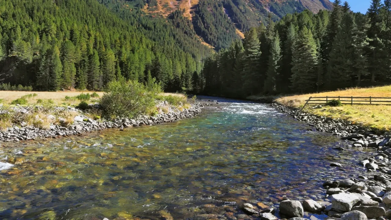 green transparent water