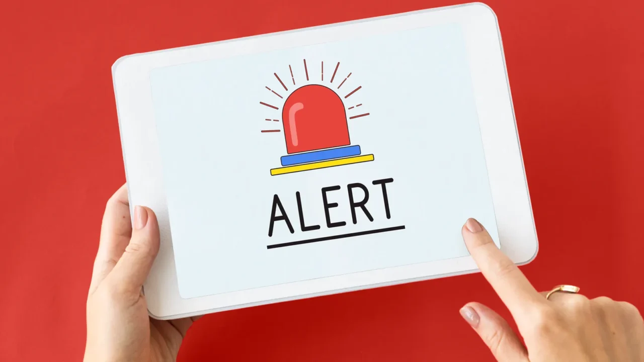 hands using digital tablet