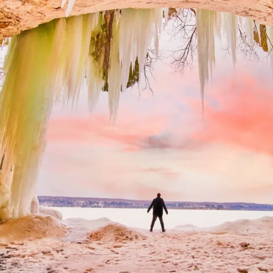 Inside Alaska’s ice caves that vanish and return each year
