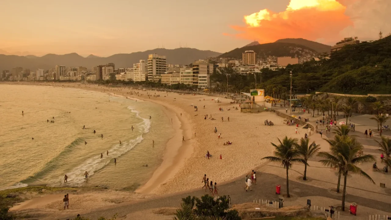 ipanema beach rio de janeiro brazil