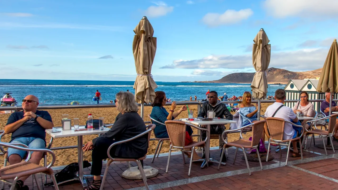 laspalmas de gran canaria spain on january 8 2018 picturesque