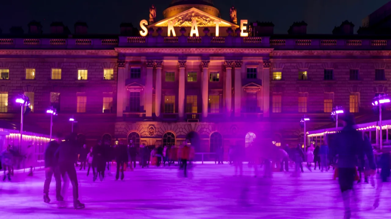 london uk  december 1 2024 the ice rink at