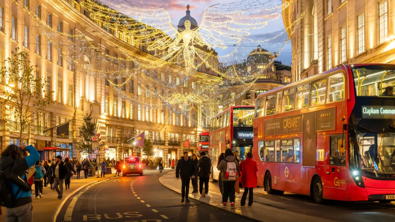 london uk  november 23 2022 decoration street in london