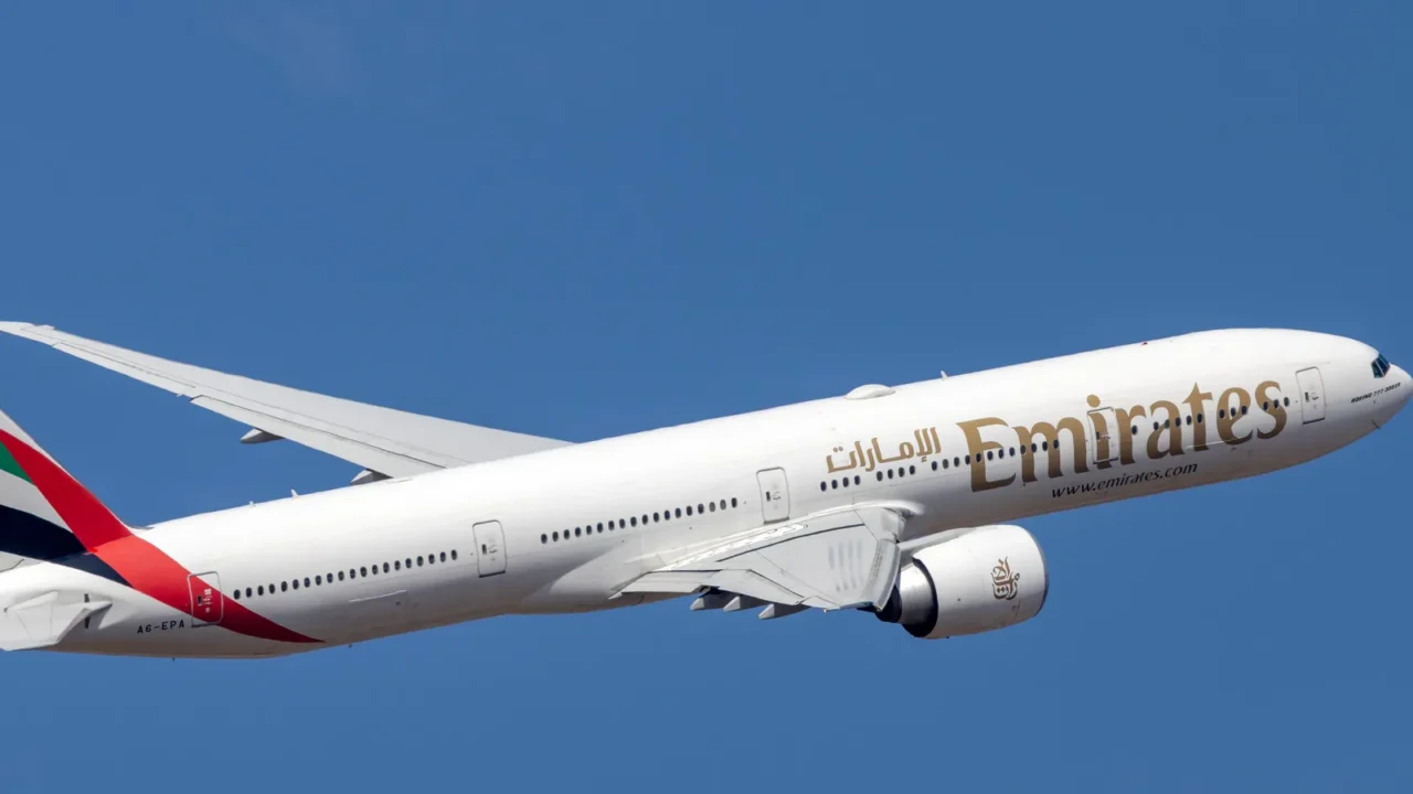 luqa malta  may 30 2023 emirates boeing 77731her reg