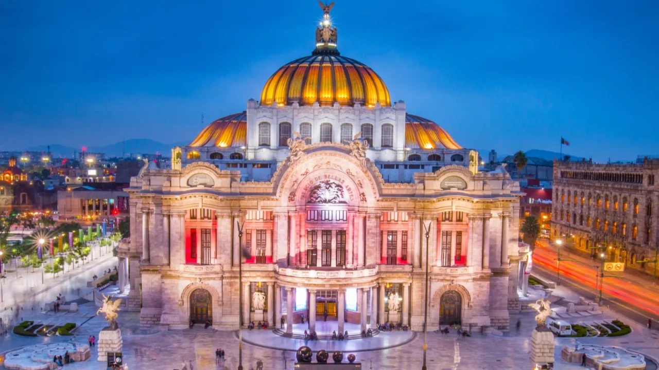 mexico city  the fine arts palace aka palacio de