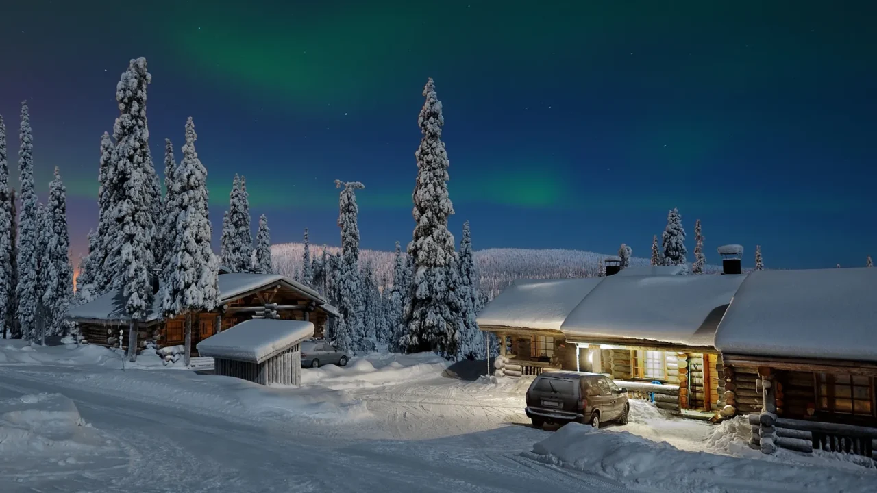 northern lights in lapland