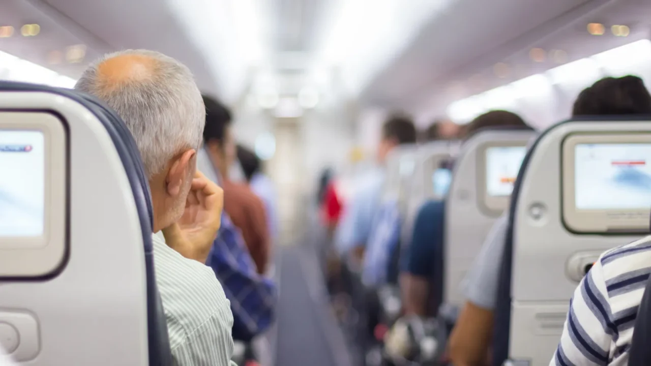 passengers on the airplane