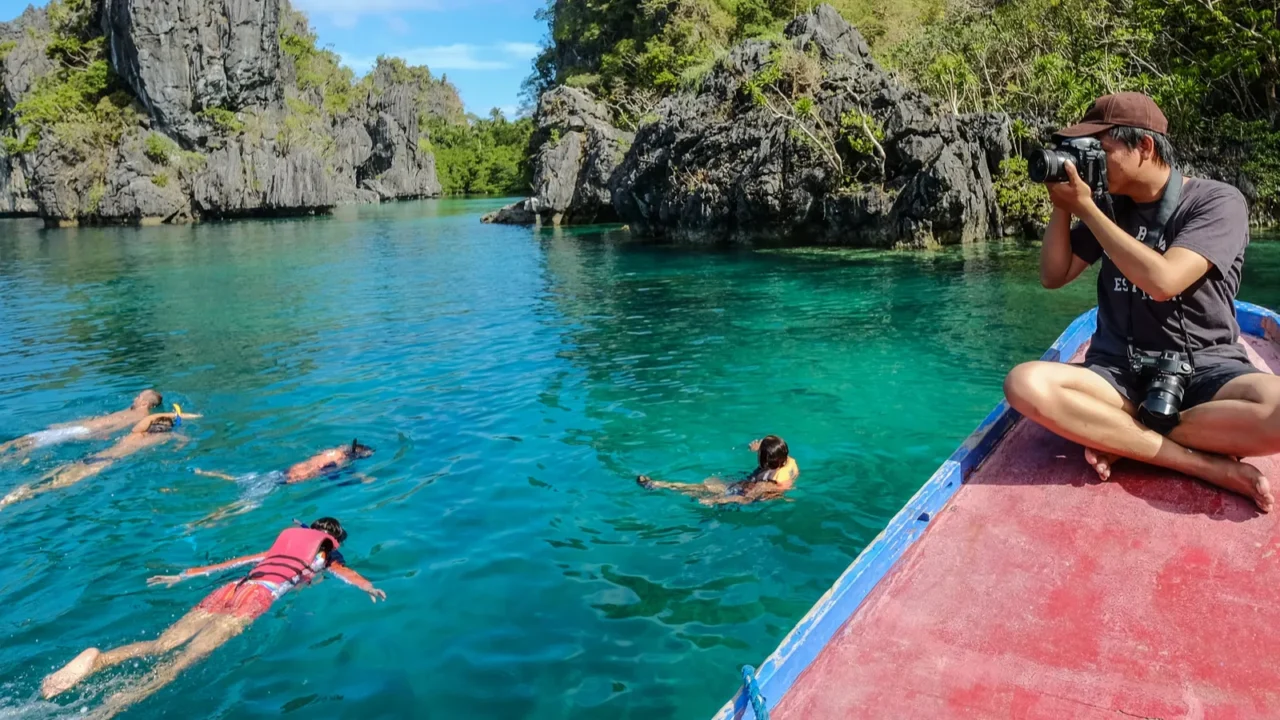people on a wooden boat