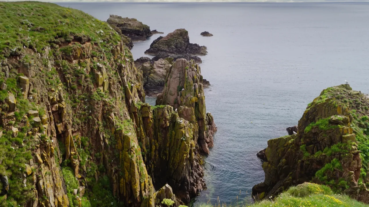 rocky coastline about one kilometer east of cruden bay aberdeenshir