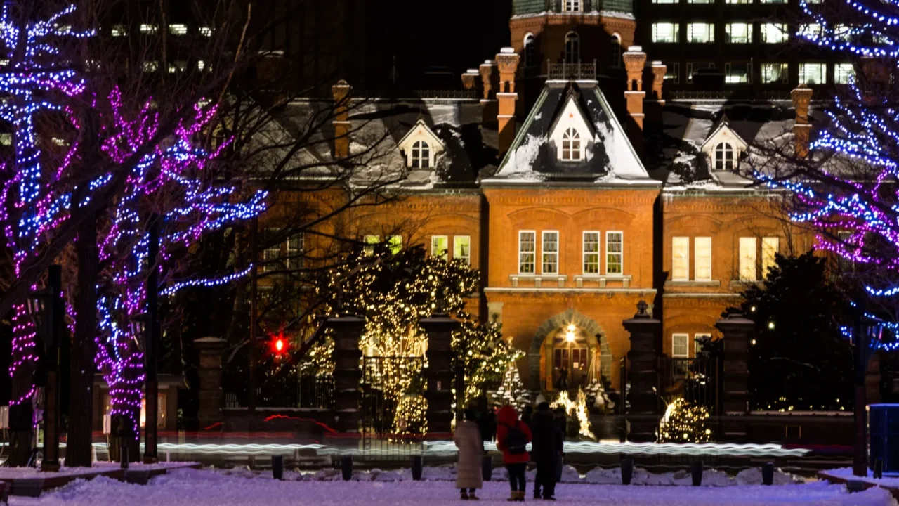 sapporo japan january 28 2018 the red brick former hokkaido