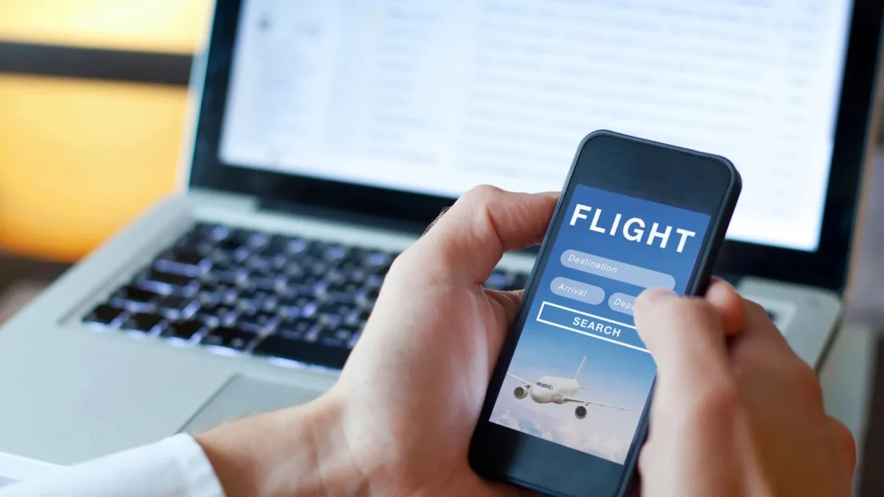 search flights on mobile application online booking of plane tickets