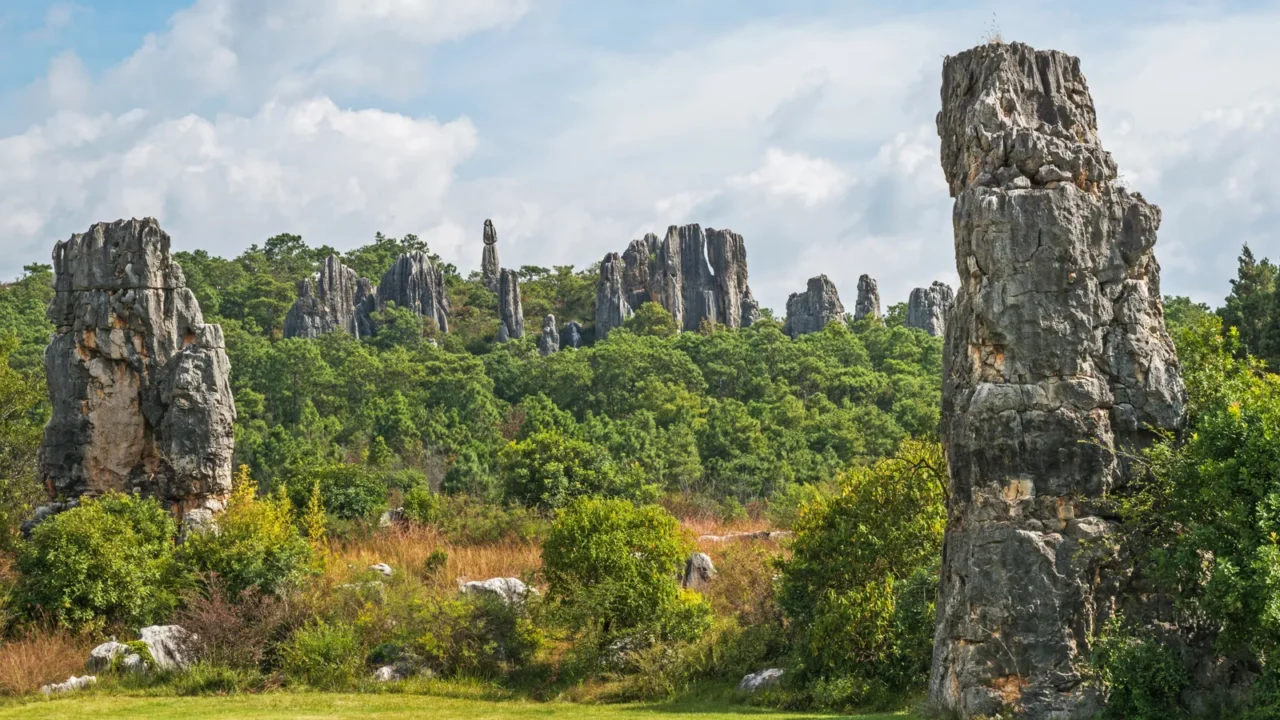 stone forest in yunnan china