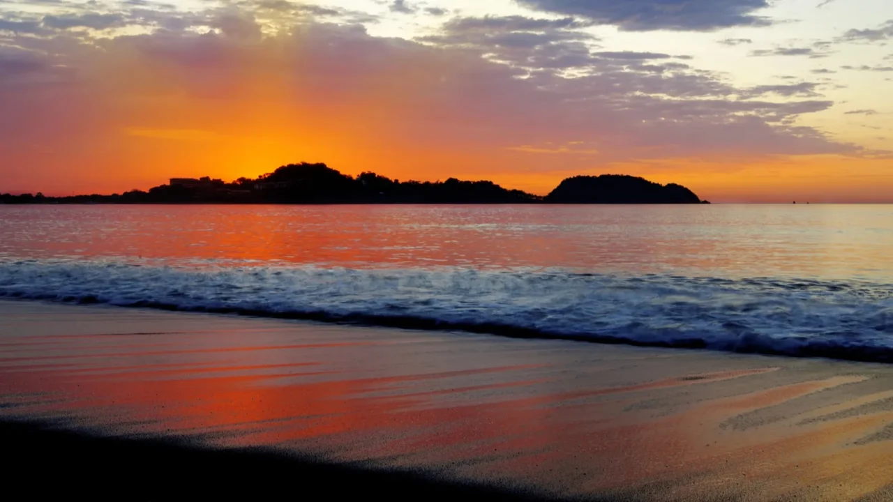 sunset in guanacaste