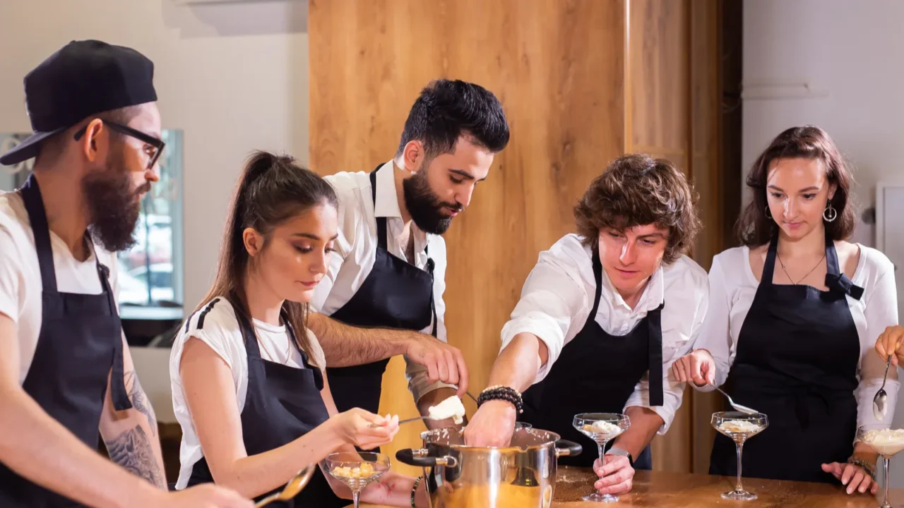 tasty ice cream dessert made from chocolate and strawberry flavors
