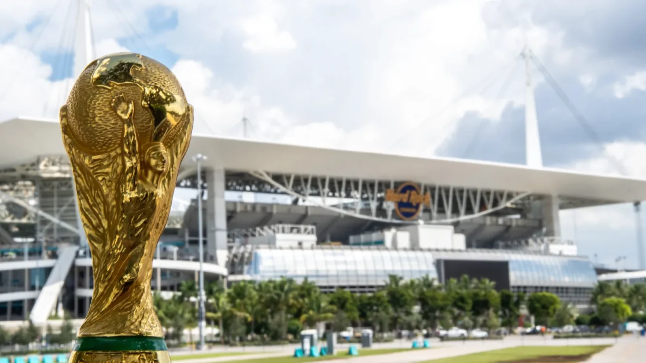 usa miami october 2019 world cup fifa on background hard