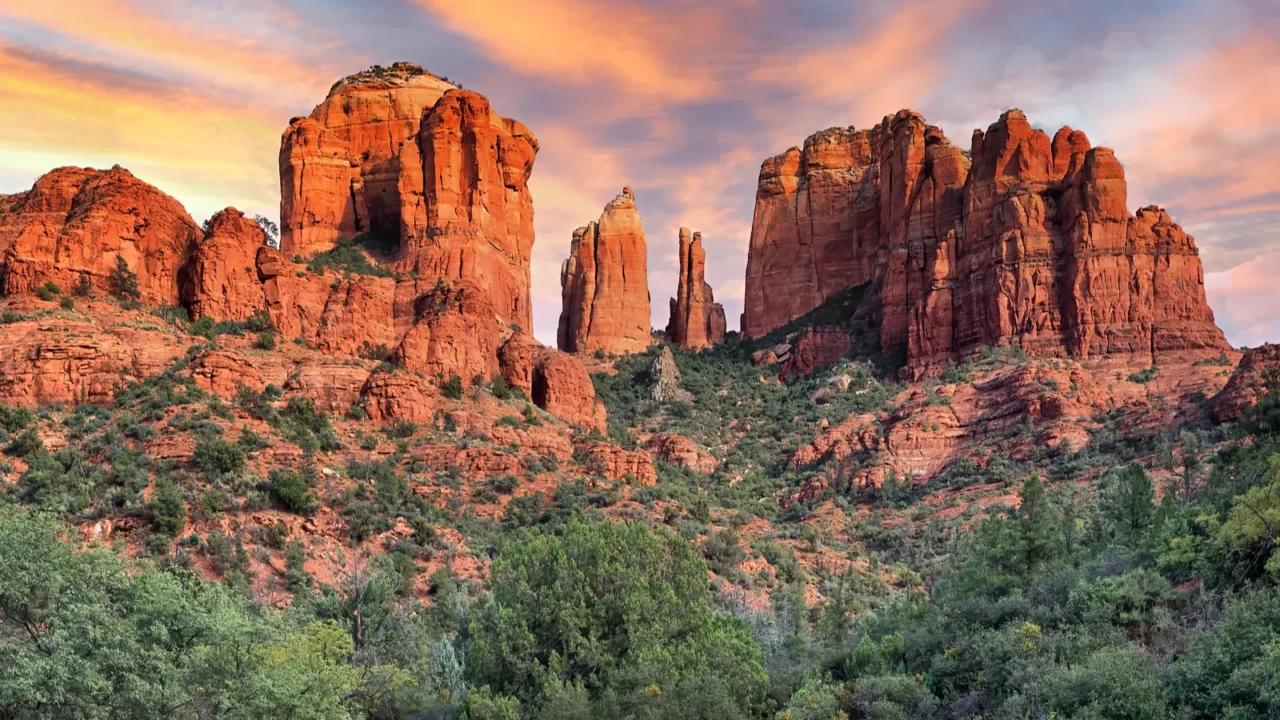 view of famous cathedral rock sedona is one of the