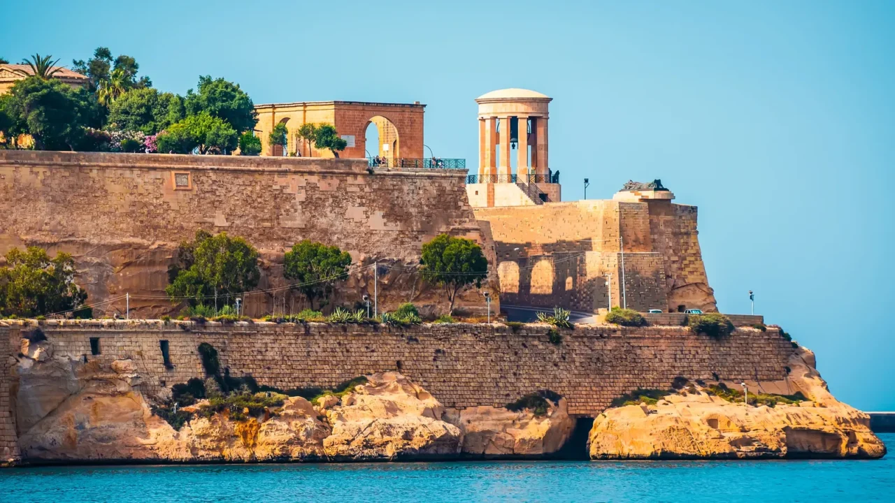 view on valletta from the grand harbour