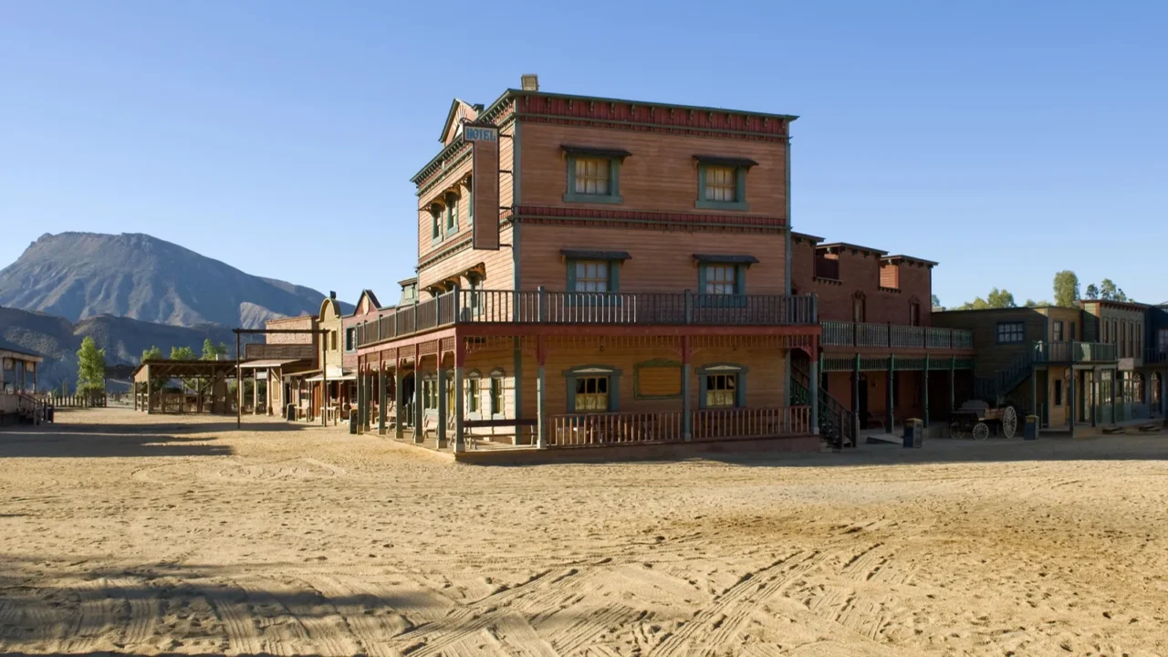 western town movie set