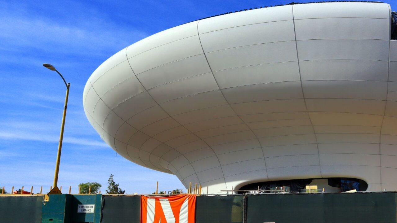 LMNA Lucas Museum of Narrative Art under construction.