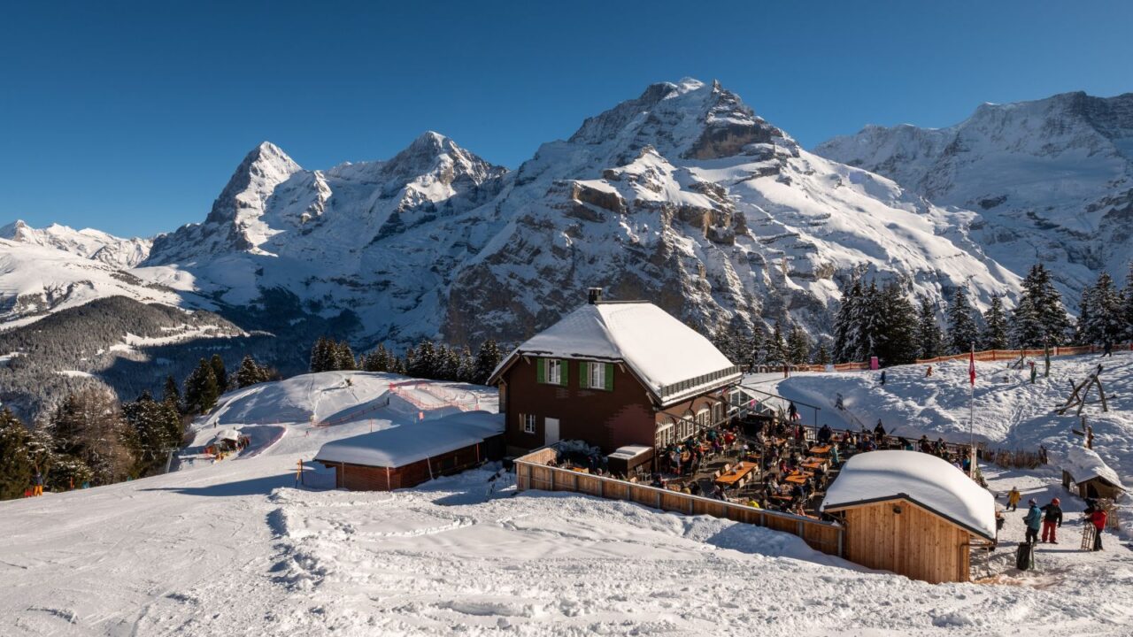 Mürren, a charming Swiss village.