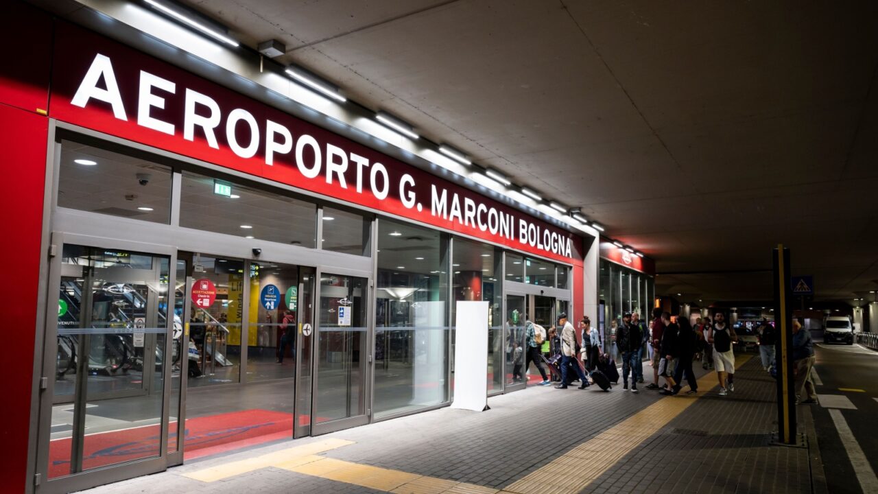 Bologna, Italy - June 03, 2023. The Guglielmo Marconi Bologna airport.