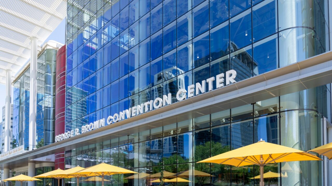 Houston, Texas, USA - April 4, 2024: George R. Brown Convention Center in Houston, Texas, USA. Brown Convention Center is Houston's premier meeting space.