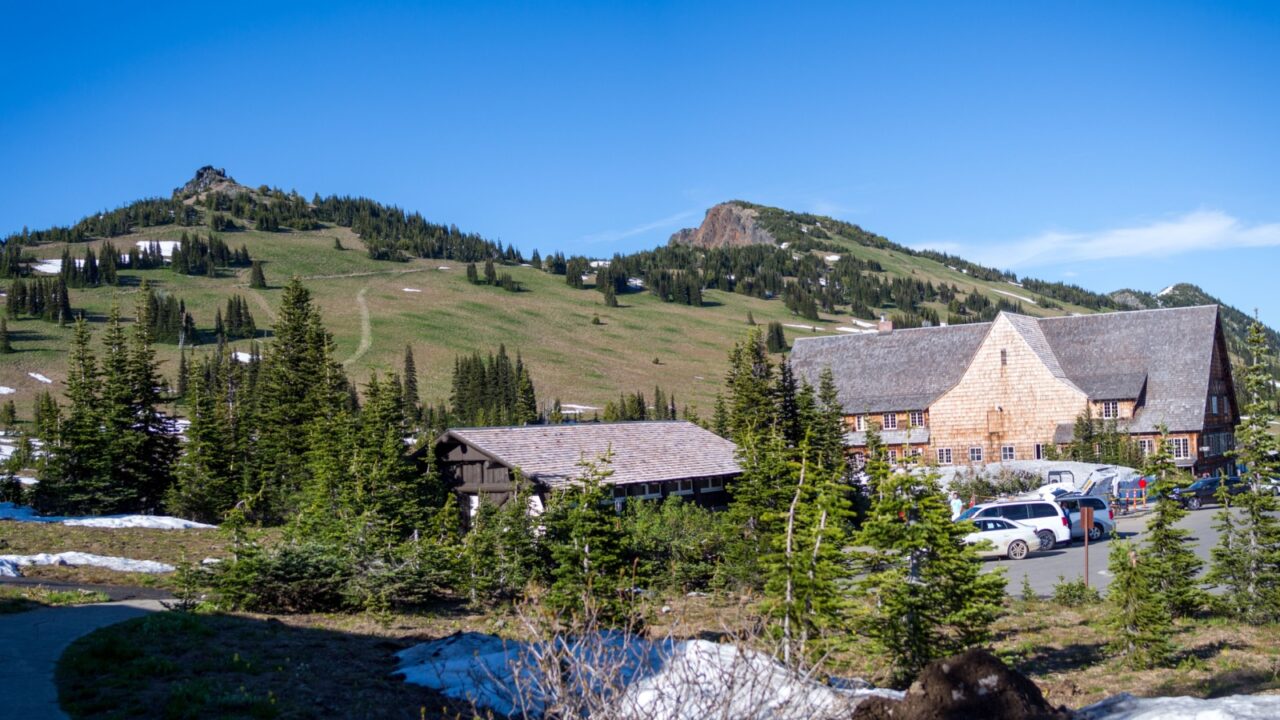 Panoramic view of Mount Rainier